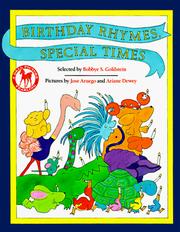 Cover of: Birthday Rhymes, Special Times