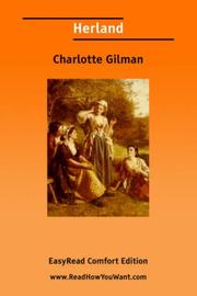 Cover of: Herland [EasyRead Comfort Edition] by Charlotte Perkins Gilman