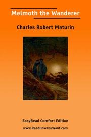 Cover of: Melmoth the Wanderer [EasyRead Comfort Edition] by Charles Robert Maturin