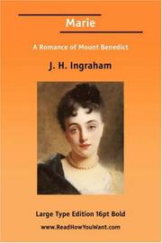 Cover of: Marie (Large Print) by J. H. Ingraham