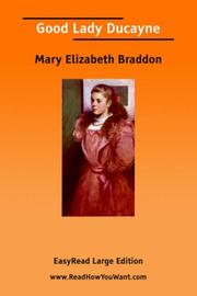 Cover of: Good Lady Ducayne [EasyRead Large Edition] by Mary Elizabeth Braddon