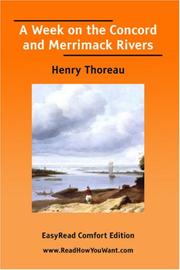 Cover of: A Week on the Concord and Merrimack Rivers [EasyRead Comfort Edition] by Henry David Thoreau