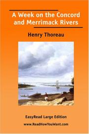 Cover of: A Week on the Concord and Merrimack Rivers [EasyRead Large Edition] by Henry David Thoreau