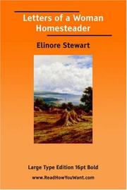 Cover of: Letters of a Woman Homesteader by Elinore Stewart