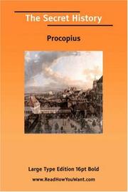 Cover of: The Secret History (Large Print) by Procopius