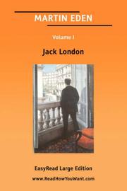 Cover of: MARTIN EDEN [EasyRead Large Edition] by Jack London