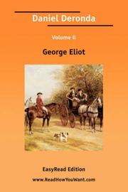 Cover of: Daniel Deronda | George Eliot