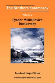 Cover of: The Brothers Karamazov: Volume 2