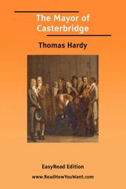 Cover of: The Mayor of Casterbridge [EasyRead Edition] by Thomas Hardy