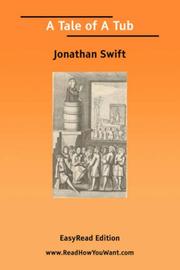 Cover of: A Tale of A Tub [EasyRead Edition] by Jonathan Swift