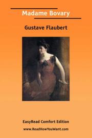 Cover of: Madame Bovary [EasyRead Comfort Edition] by Gustave Flaubert