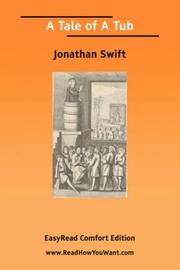 Cover of: A Tale of A Tub [EasyRead Comfort Edition] by Jonathan Swift