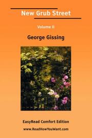 Cover of: New Grub Street Volume II [EasyRead Comfort Edition] | George Gissing