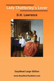 Cover of: Lady Chatterley's Lover  [EasyRead Large Edition] by David Herbert Lawrence