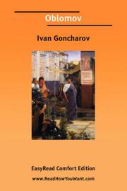 Cover of: Oblomov [EasyRead Comfort Edition] by Ivan Aleksandrovich Goncharov, Ivan Aleksandrovich Goncharov