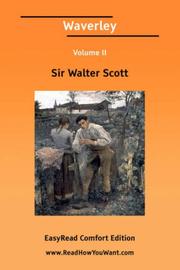 Cover of: Waverley Volume II [EasyRead Comfort Edition] | Sir Walter Scott