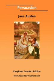 Cover of: Persuasion [EasyRead Comfort Edition] by Jane Austen