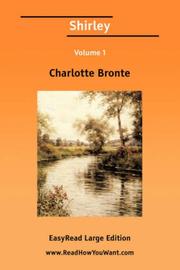 Cover of: Shirley Volume 1 [EasyRead Large Edition] | Charlotte BrontГ«