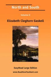 Cover of: North and South Volume II [EasyRead Large Edition] by Elizabeth Cleghorn Gaskell