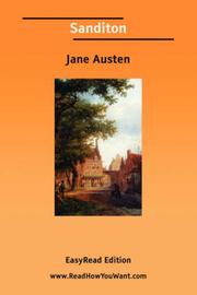 Cover of: Sanditon  [EasyRead Edition] by Jane Austen, Jane Austen