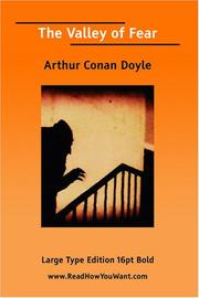 Cover of: The Valley of Fear (Large Print) by Arthur Conan Doyle, Arthur Conan Doyle