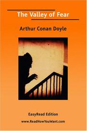 Cover of: The Valley of Fear [EasyRead Edition] by Arthur Conan Doyle, Arthur Conan Doyle