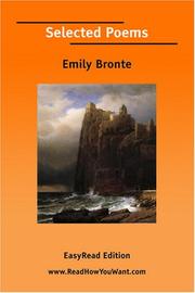 Cover of: Selected Poems [EasyRead Edition] by Emily Brontë