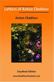 Cover of: Letters of Anton Chekhov [EasyRead Edition] by Антон Павлович Чехов