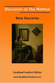 Cover of: Discourse on the Method [EasyRead Comfort Edition] by René Descartes