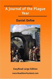 Cover of: A Journal of the Plague Year [EasyRead Large Edition] by Daniel Defoe