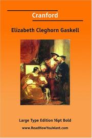 Cover of: Cranford (Large Print) by Elizabeth Cleghorn Gaskell
