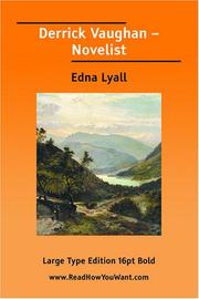 Cover of: Derrick Vaughan  Novelist (Large Print) by Edna Lyall