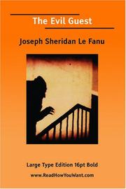 Cover of: The Evil Guest (Large Print) by Joseph Sheridan Le Fanu