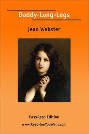 Cover of: Daddy-Long-Legs [EasyRead Edition] by Jean Webster, Jean Webster