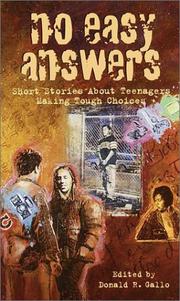 Cover of: No Easy Answers: Short Stories About Teenagers Making Tough Choices