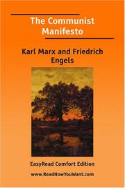 Cover of: The Communist Manifesto [EasyRead Comfort Edition] by Karl Marx