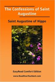 Cover of: The Confessions of Saint Augustine [EasyRead Comfort Edition] by Augustine of Hippo