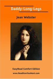 Cover of: Daddy-Long-Legs [EasyRead Comfort Edition] by Jean Webster, Jean Webster