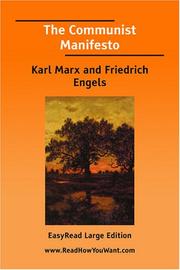 Cover of: The Communist Manifesto [EasyRead Large Edition] by Karl Marx