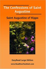 Cover of: The Confessions of Saint Augustine [EasyRead Large Edition] by Augustine of Hippo