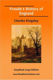 Cover of: Froude's History of England [EasyRead Large Edition]