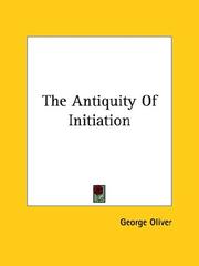 Cover of: The Antiquity Of Initiation