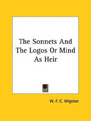 Cover of: The Sonnets and the Logos or Mind As Heir