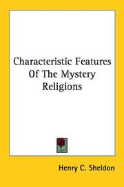 Cover of: Characteristic Features of the Mystery Religions