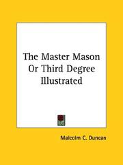 Cover of: The Master Mason or Third Degree