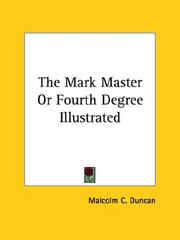 Cover of: The Mark Master or Fourth Degree