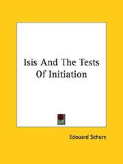 Cover of: Isis and the Tests of Initiation