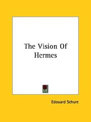 Cover of: The Vision of Hermes by Edouard Schure