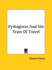 Cover of: Pythagoras and His Years of Travel