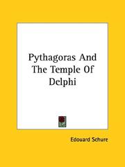 Cover of: Pythagoras and the Temple of Delphi